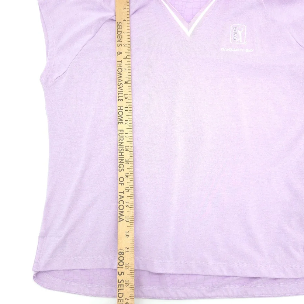 Nike Golf Dri-FIT TPC Danzante Bay Lavender Sleeveless Polo Women Large